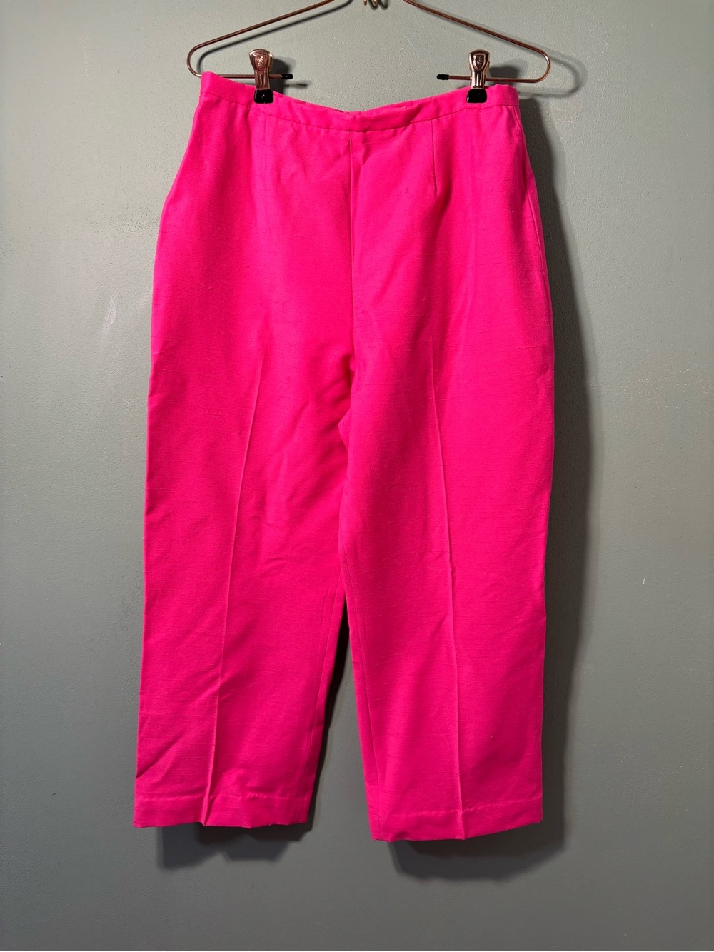 Vintage 1960’s Alex Coleman High-Waist Hot Pink Women's Stretch Pants
